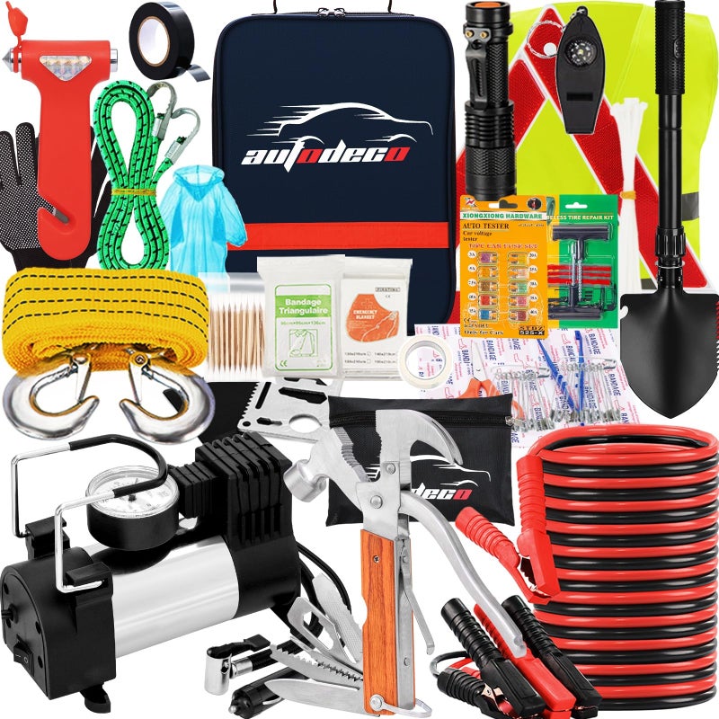 AUTODECO طقم الطوارئ للسيارة على جانب الطريق 95 قطعة - Image 1